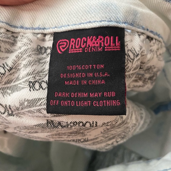 NWT Rock & Roll Denim shorts sz 32 - Picture 3 of 4